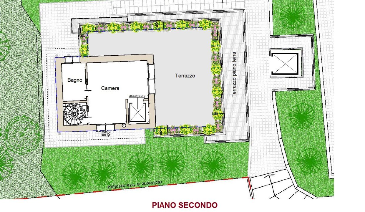 piano secondo - villa vendita sirtori - meriggi