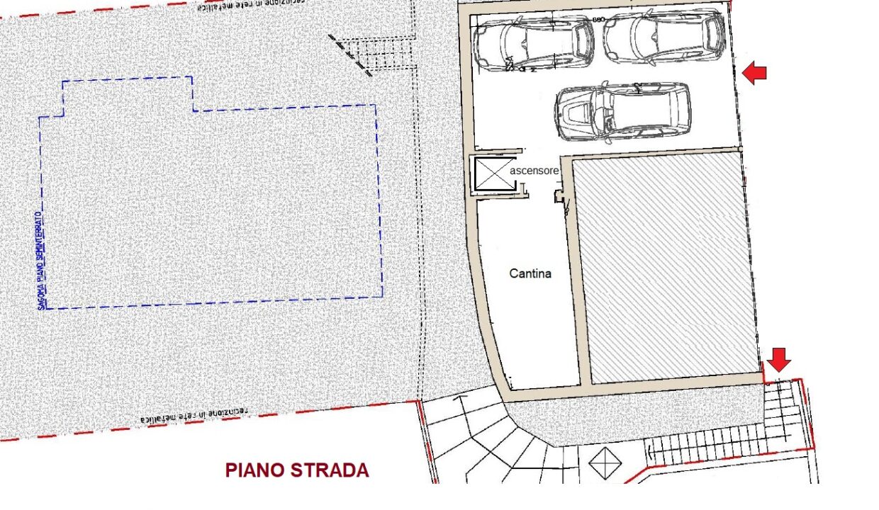 piano strada - villa vendita sirtori - meriggi