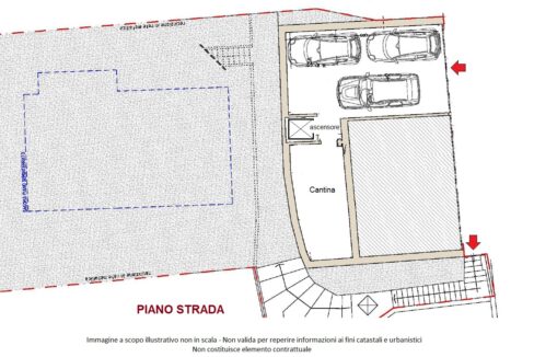 piano strada - villa vendita sirtori - meriggi